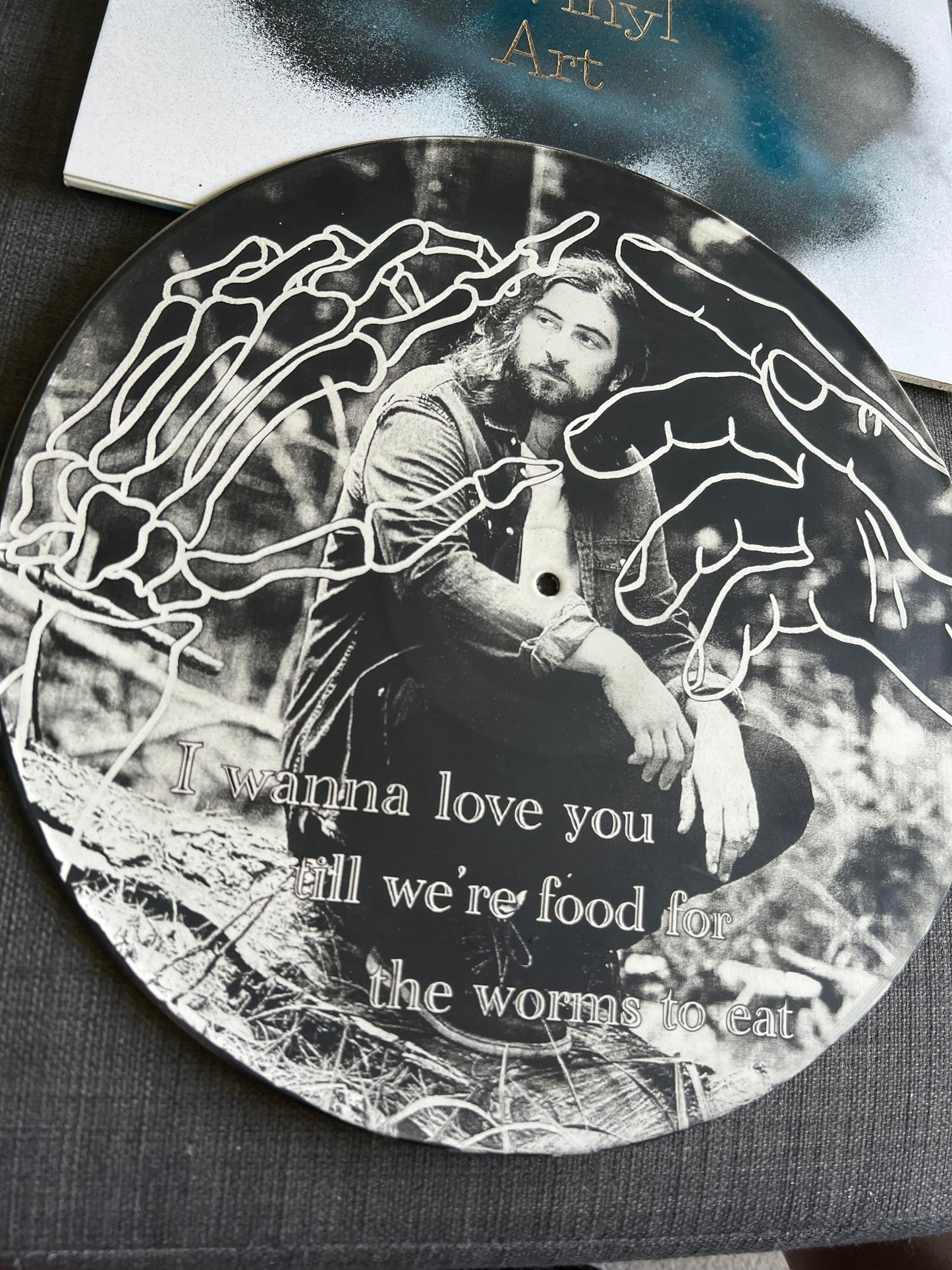 Noah Kahan - up cycled vinyl art