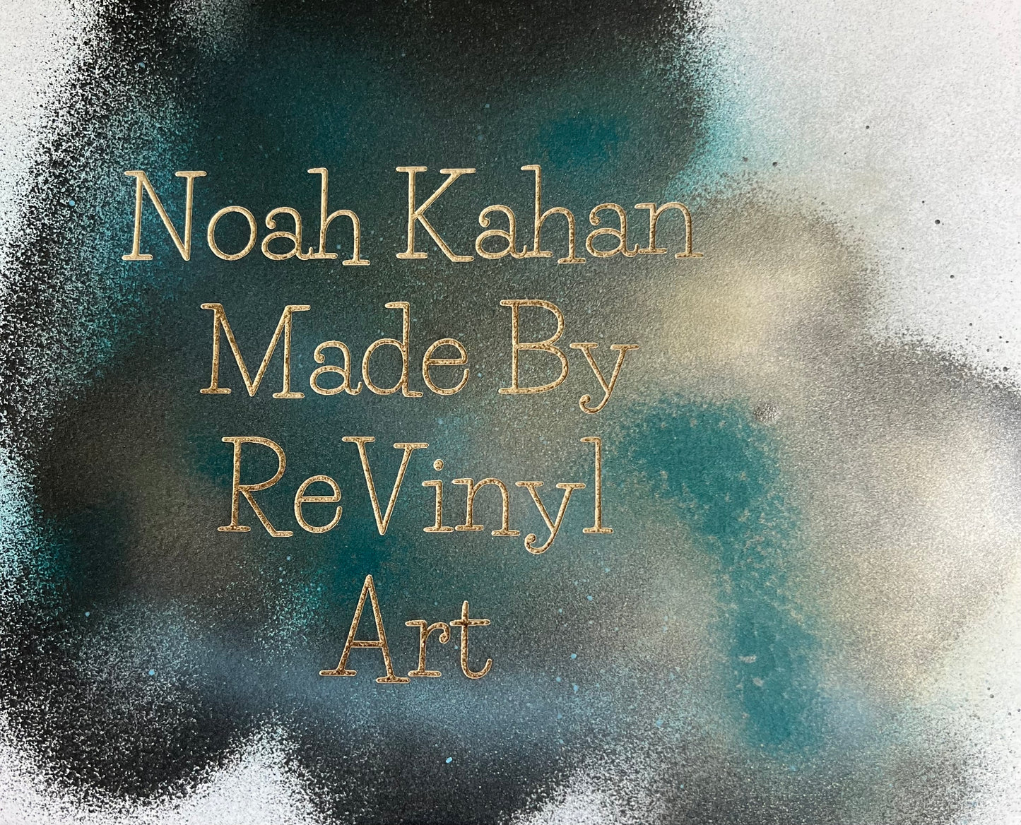 Noah Kahan - up cycled vinyl art