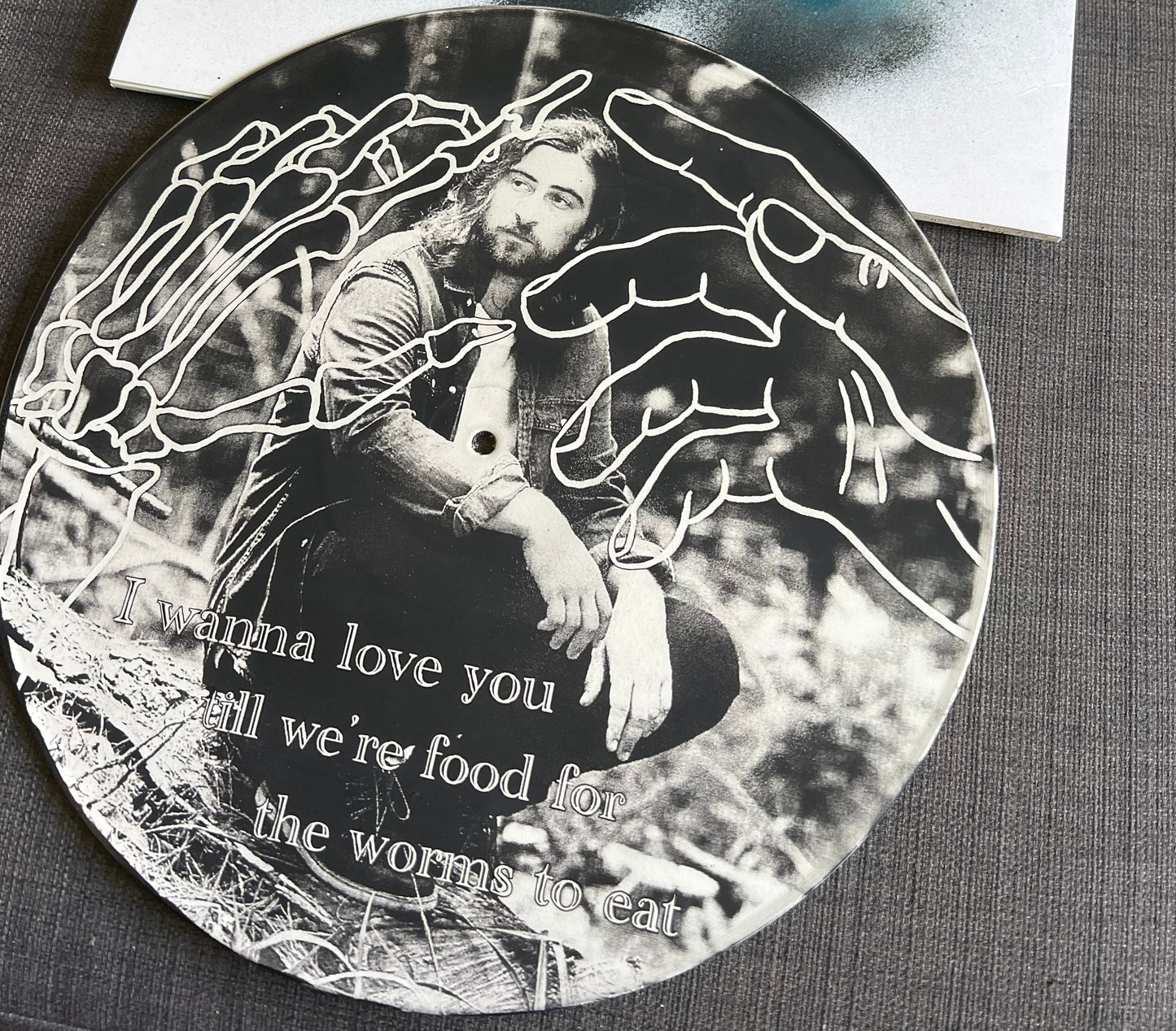 Noah Kahan - up cycled vinyl art